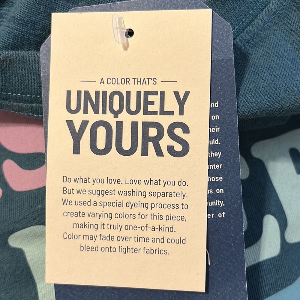 NWT Life is Good LOVE IS A SUPER POWER Women's Relaxed Crusher Tee BLUE Size XS - Picture 6 of 12